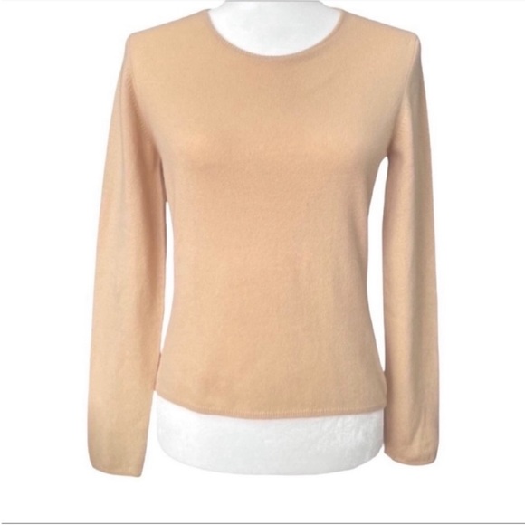 Peter Elliot Sweaters - WOMEN Peter Elliot Pure Cashmere Pullover Sweater Light Natural Size Small  $245